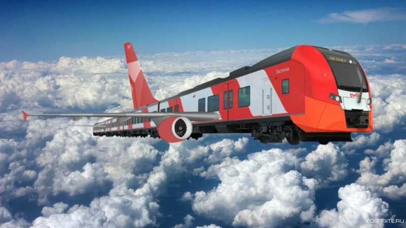 Create meme: flying train, high - speed train swallow, train swallow