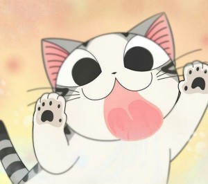Создать мем: милые кошки, кошка аниме, заставки на телефон аниме милые котики