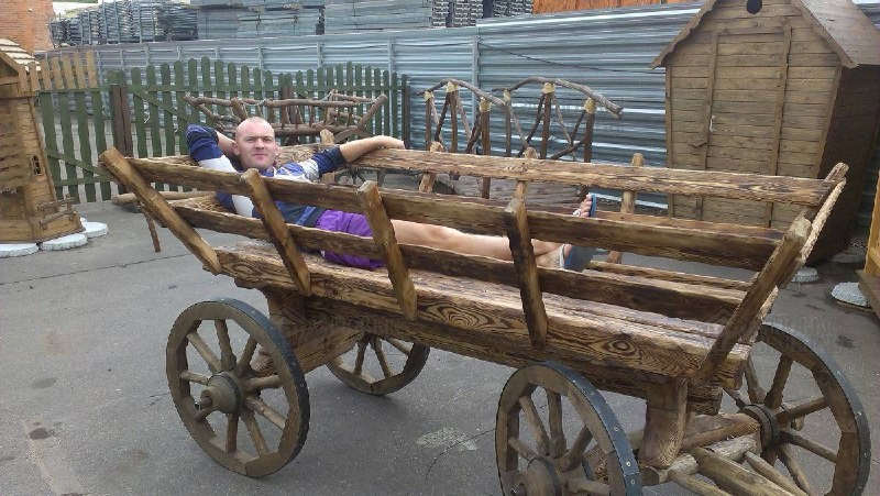 Create meme: large wooden cart, wooden cart, the cart of wood