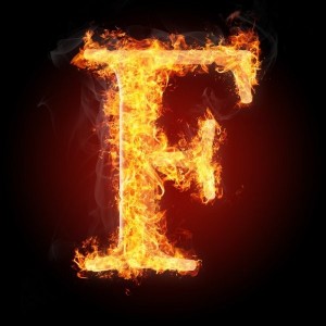 Create meme: fire letter t, in the fire, letters