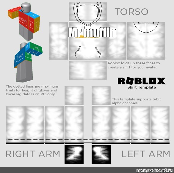 Create comics meme roblox shirt template blue, roblox shirts template  muscles, pattern for clothes to get - Comics 