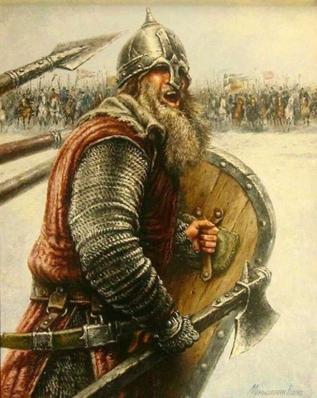 Создать мем: славянский воин арт, славянские воины, скандинавский воин