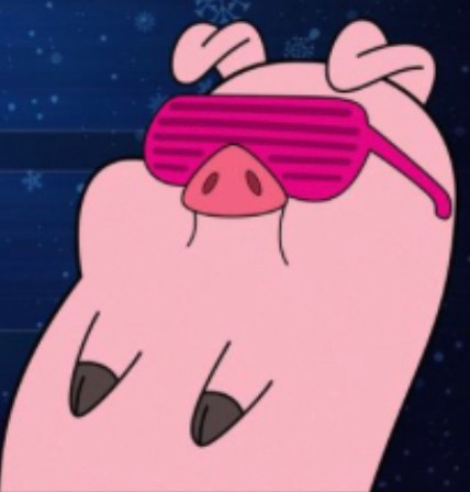 Create meme: The pig from gravity falls, Puffy pig from Gravity Falls, gravity falls puffy