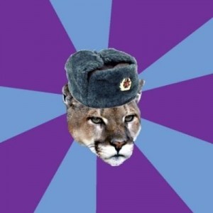 Create meme: in soviet russia, puma, Puma in Russia