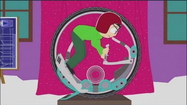 Create meme: South Park is Mr. Harrison's car, South Park is Mr. Garrison's bike, South Park is Mr. Harrison's bike