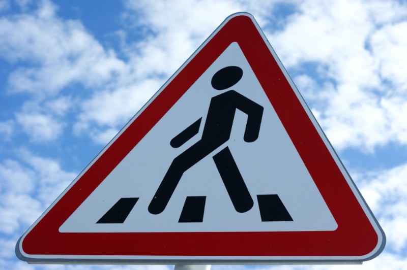 Create meme: pedestrian sign, traffic signs, sign pedestrian crossing