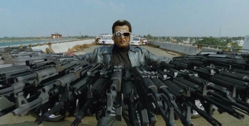 Create meme: Indian terminator, Indian Terminator action movie, Terminator weapon