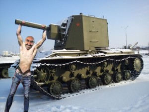 Create meme: Klim Voroshilov 2, kV 2, tank Museum