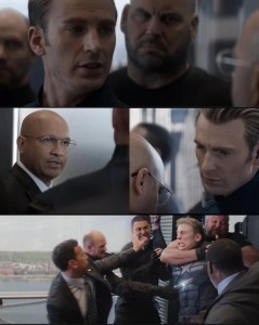 Create meme: Avengers standoff meme