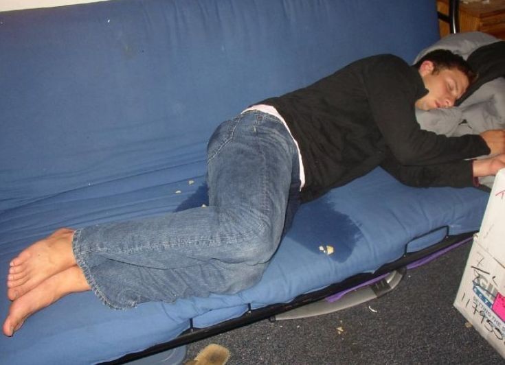 Create meme: The drunk guy fell asleep, drunk , sleeping on the couch 