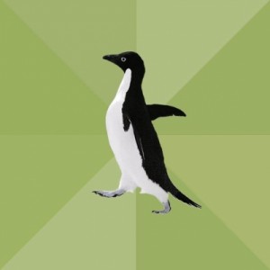 Create meme: penguin, penguin sociofobi, penguin