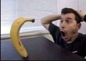 Create meme: banana man