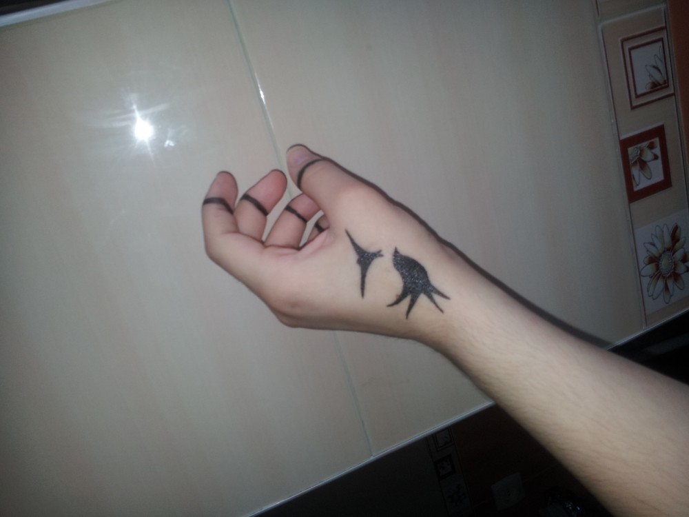 Crow Tattoo Wrist