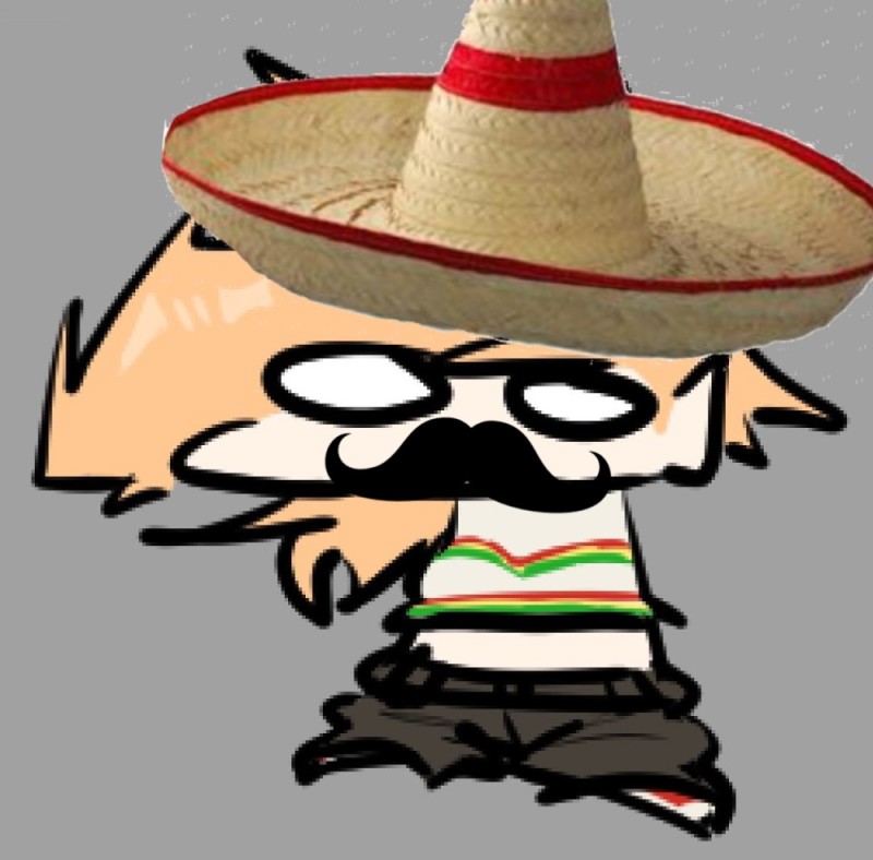 Создать мем: аниме, шляпа, мексиканская шляпа