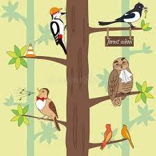Создать мем: рисунки от сбербанка птички на дереве, птицы иллюстрации, птицы на дереве