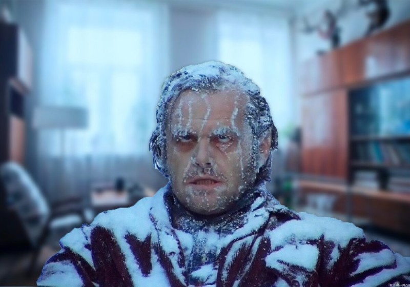 Create meme: frozen , Jack Nicholson the shining , the shining frozen Jack
