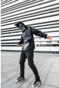 Create meme: people, street clothes, cyberpunk fashion