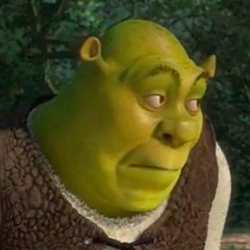Create meme: surprised shrek, the face of Shrek, Shrek meme 