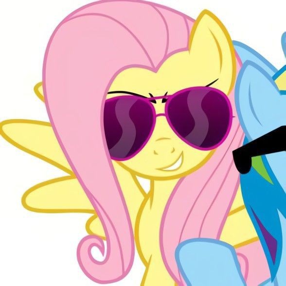 Create meme: fluttershy with glasses, Fluttershy is serious, pony 