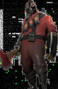 Create meme: face pyro from tf2, tf 2 pyro, team fortress 2 pyro