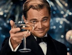 Create meme: drink, Leonardo DiCaprio, Natasha DiCaprio