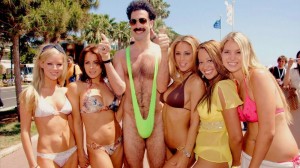 Создать мем: borat girls, фильм борат купальник, борат с девками