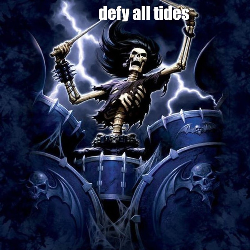 Create meme: a skeleton with a guitar, Iron Maiden skeleton, James White