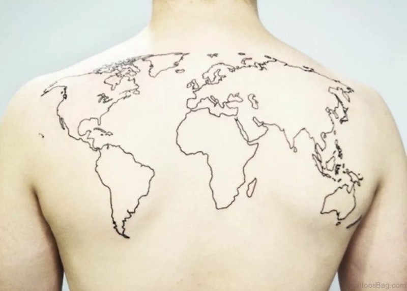 Создать мем: карта мира эскиз, татуировка карта мира, тату карта