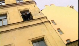 Create meme: criminal, fell out of the window, Batman