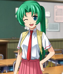 Создать мем: mion sonozaki, higurashi no naku, шион сонодзаки