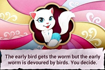 Create meme: game talking Angela, talking Angela , cat Angela