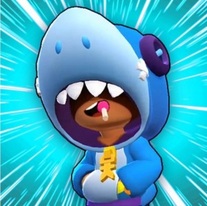 Create meme: brawl stars Leon shark, brawl stars Leon shark