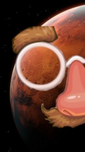 Create meme: Mars, cartoon