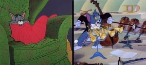 Create meme: Tom and Jerry, Tom and Jerry orchestra