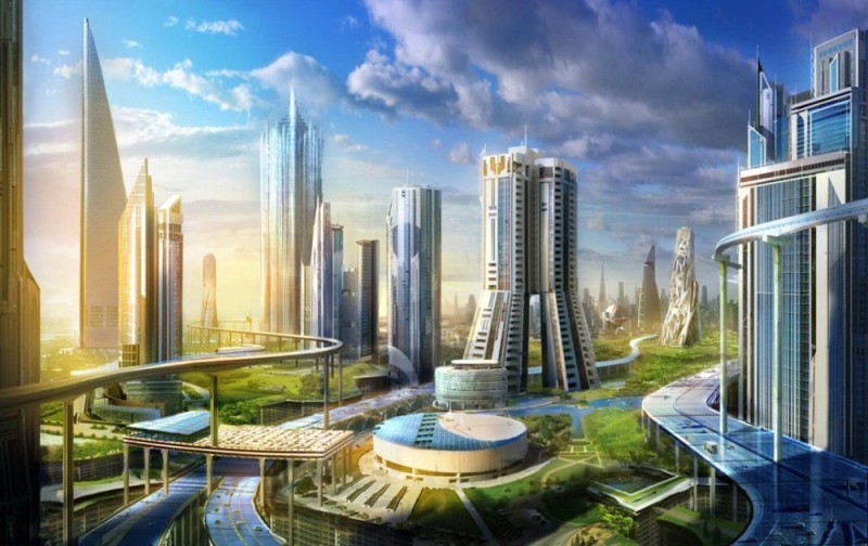 Create meme: in the future , future background, the project city of the future 