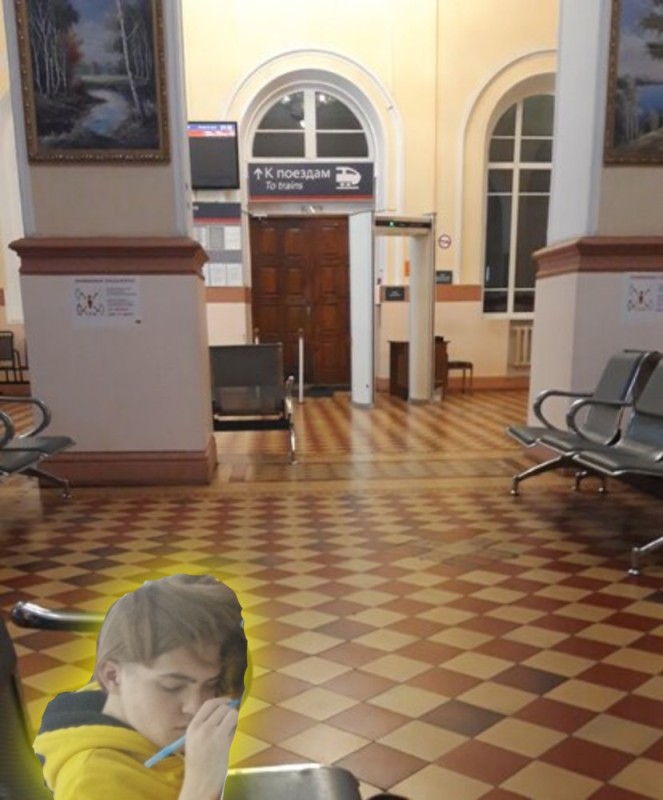Create meme: train station waiting room, kaluga-1 railway station waiting room, station 