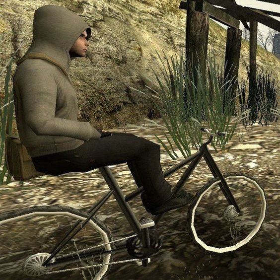 Create meme: bike rider, mountain bike, gta bmx