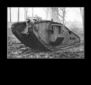 Создать мем: танк марк 1 на сомме, первый в мире танк, первый танк