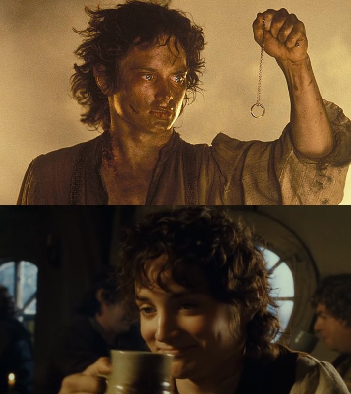 Create meme: Frodo Baggins, Frodo Lord of the rings, Game of Thrones vs Lord of the Rings