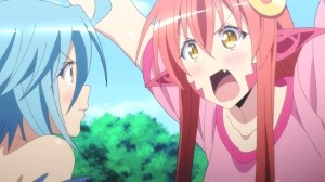 Create meme: casual day girl monster, girls monsters, great moments from the anime