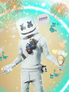 Create meme: marshmallow dj fortnight Wallpapers