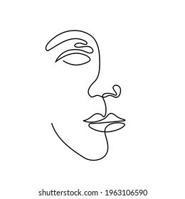 Create meme: face lines, figure , silhouette of a face in one line