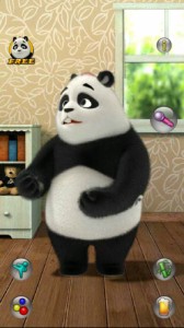 Create meme: Panda, my talking, panda