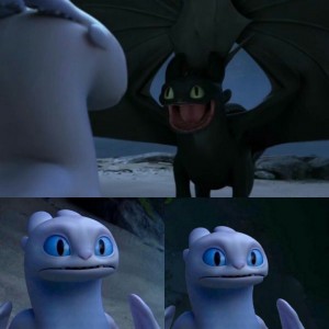 Create meme: How to train your dragon 3, how to train your dragon meme, toothless and day fury