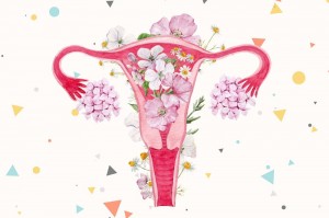 Создать мем: женские репродуктивные органы, цветы, матка в цветах