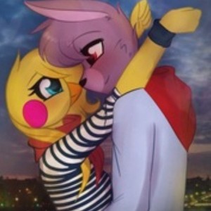 Create meme: bonnie x toy chica, Bonnie and toy Chica, pair fnaf