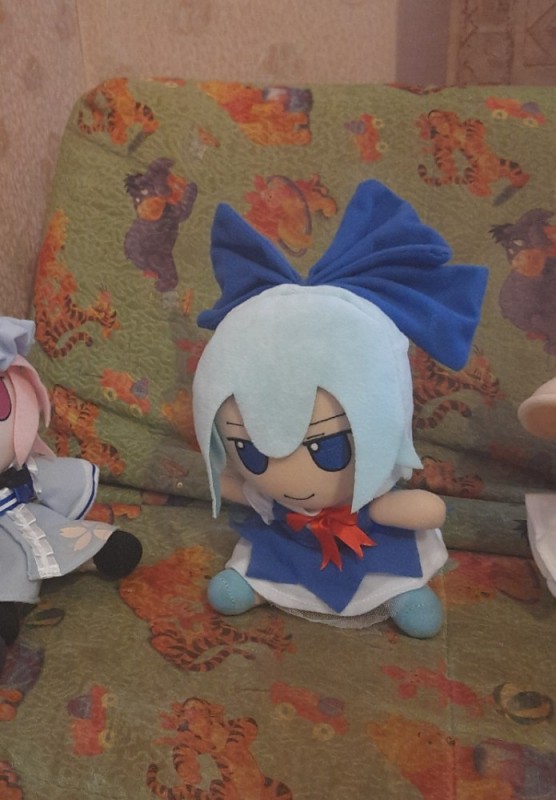 Создать мем: fumofumo touhou plush, cirno fumo original plush, игрушки