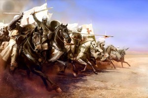 Create meme: the first crusade, the battle of lake Peipus, templar knight
