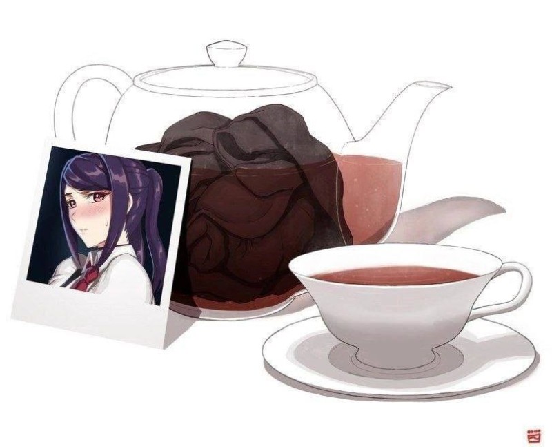 Create meme: anime tea, anime mug, Mug mug anime blooming demon