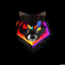 Create meme: wolf minimalism, wolf scream, wolf abstraction